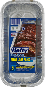 Hefty EZ Foil Meat Loaf Pans 9 in. x 5 in. - 2 CT 2.0 ct