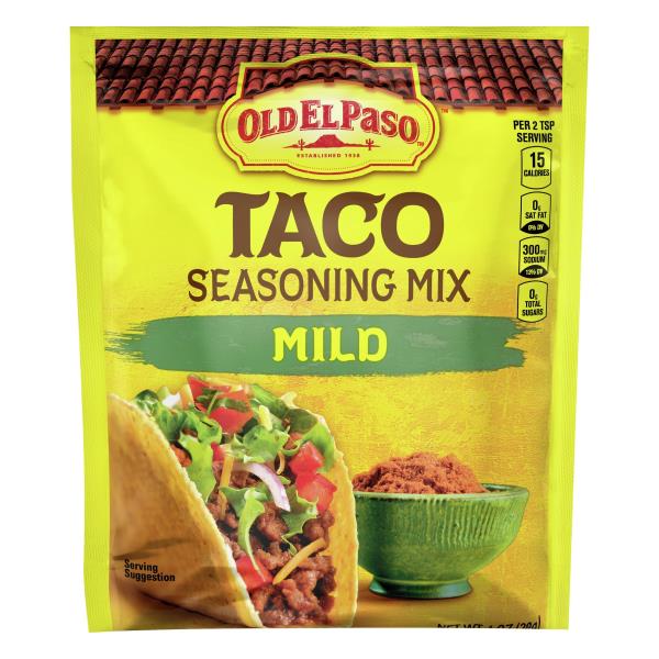 Old El Paso Seasoning Mix, Taco, Mild 1 oz