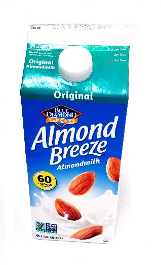 Blue Diamond Almond Original Almond Breeze Almondmilk ( 60 calories) 1/2 gallon