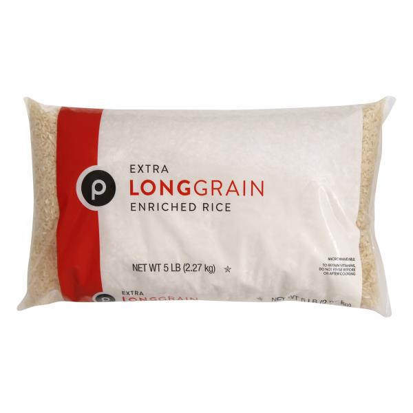 Publix Rice, Enriched, Extra Long Grain 5 LB