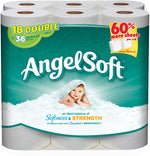 Angel Soft Unscented Bathroom Tissue Double Rolls - 18 CT