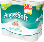Angel Soft Unscented Bathroom Tissue Double Rolls - 18 CT
