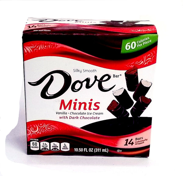 Dove Silky Smooth Minis Vanilla With Dark Chocolate Bars (14 counts)