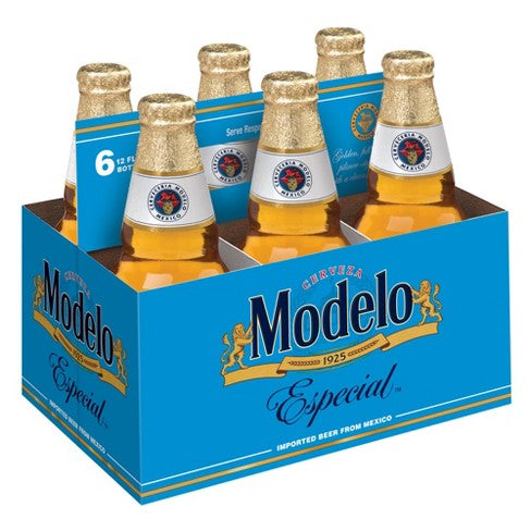 Modelo Especial 6 pack bottles 12 Fl oz