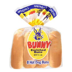 Bunny Hot Dog Buns 8 ct 12 oz
