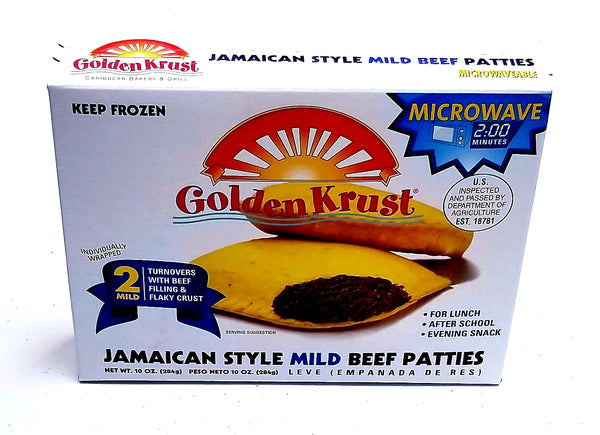 Golden Krust Jamaican Style Mild Beef Patties (Empanadas De Res) 2 pack