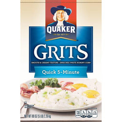 Quaker Quick 5 Minute Grits, Regular 80 oz