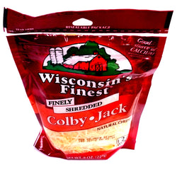 Wisconsin's Finest Colby Jack Finely Shredded Cheese 8 oz
