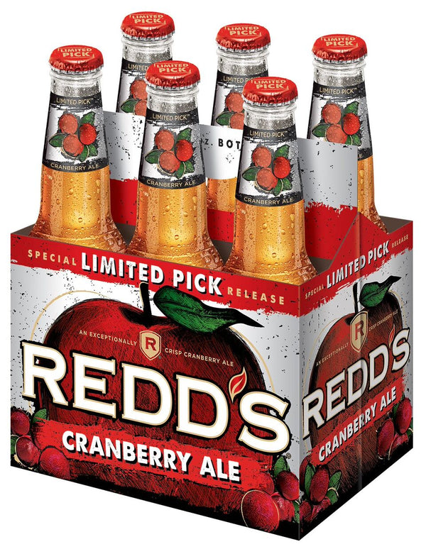 Redd’s Limited Pick Cranberry Ale 6 pack bottles 12 Fl oz