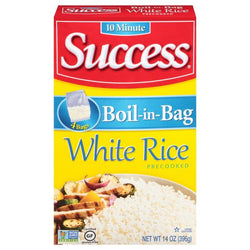 Success White Rice, Precooked, Boil-in-Bag 14 oz 4 ct