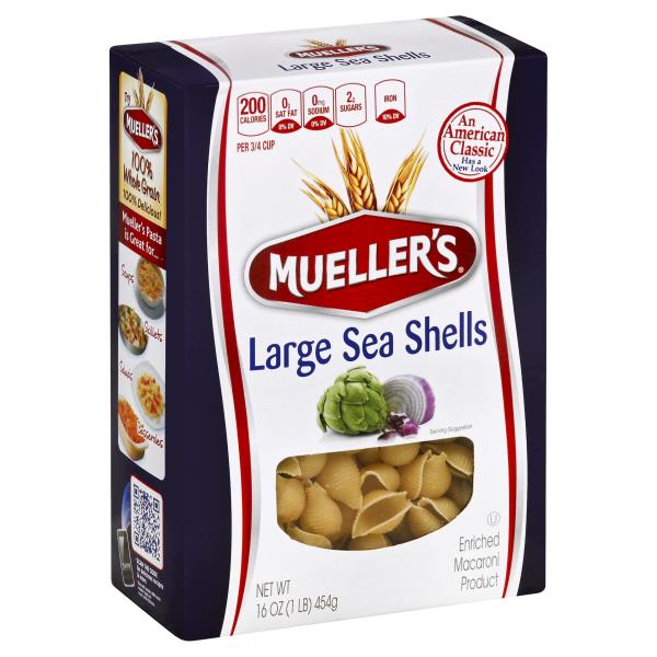 Muellers Sea Shells, Large 16 oz