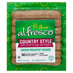 Al Fresco Chicken Breakfast Sausage, Country Style 7.5 oz links
