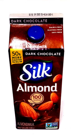 Silk Almond Dark Chocolate (100 calories) 1/2 gallon