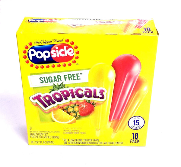 Popsicle Sugar Free Tropicals Pops (18 count)
