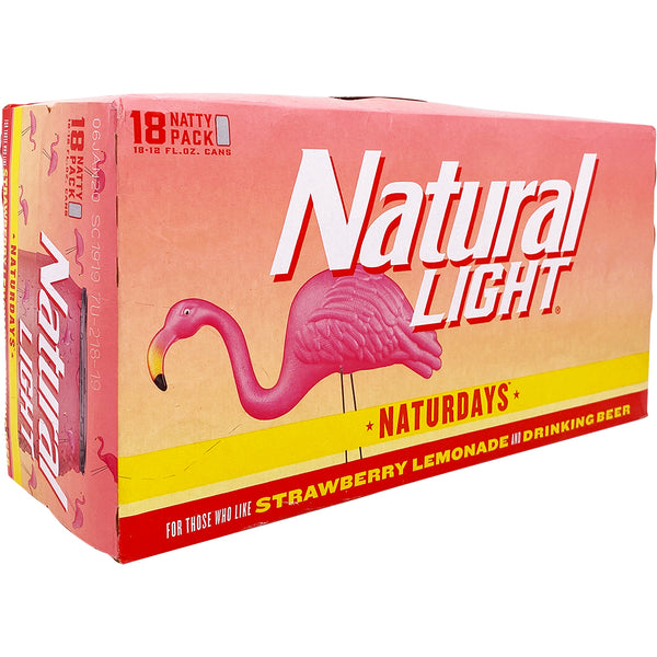 Natural Ice Naturdays Strawberry Lemonade 18 pack cans 12 Fl oz