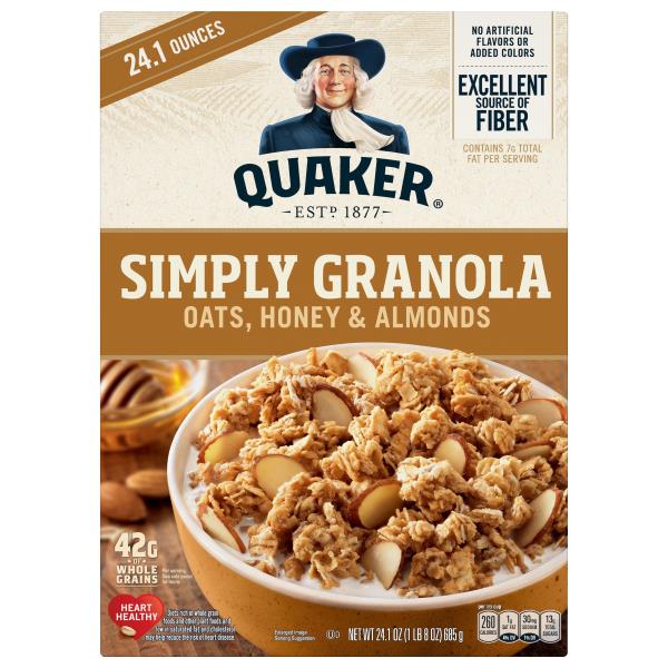 Quaker Simply Granola, Oats, Honey & Almonds 24.1 oz
