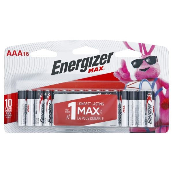 Energizer AAA Max Batteries - 16 CT