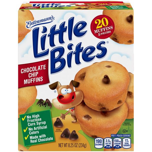 Entenmann's Little Bites Chocolate Chip Muffins - 5 x 4 ct