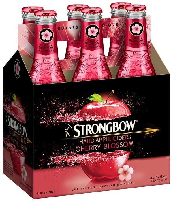 Strongbow Hard Apple Ciders Cherry Blossom 6 pack bottles 11.2 Fl oz