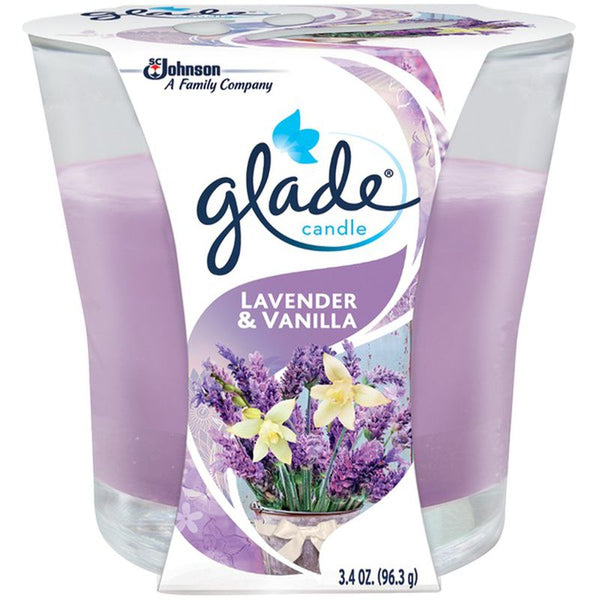 Glade Lavender and Vanilla Candle - 3.4 oz