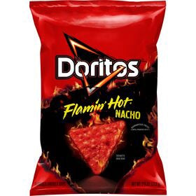 Doritos Flavored Tortilla Chips Flamin' Hot Nacho 2.75 oz