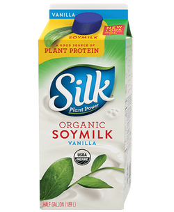 Silk Vanilla Organic Soymilk 1/2 gallon