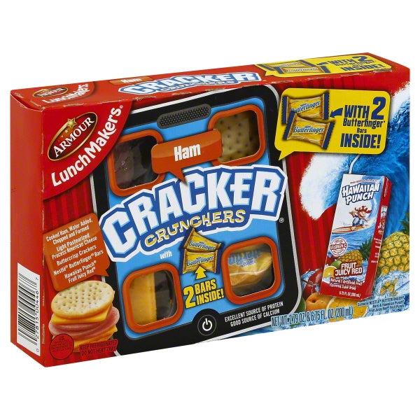 Armour Lunch Maker 6.75 Fl oz (Ham Cracker Crunchers with Butterfinger)