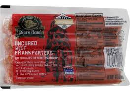 Boar's Head Beef Frankfurters 12.5 oz (uncured  Beef Frankfurters)