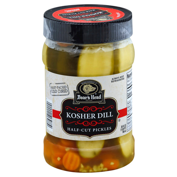 Boar's Head Kosher Dill Half Cut Pickles 26 Fl oz