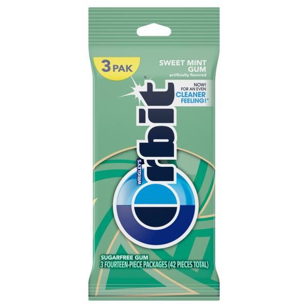 Orbit Sugarfree Gum Spearmint - 42 Pieces 3.0 pack
