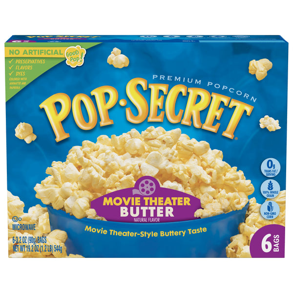 Pop Secret Movie Theater Butter Popcorn - 3.2 oz