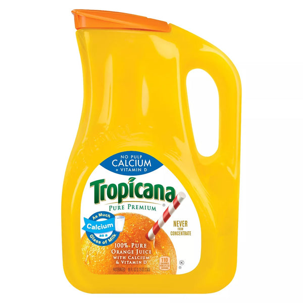 Tropicana Pure Premium No Pulp Calcium + Vitamin D 100% Orange Juice - 89 fl oz