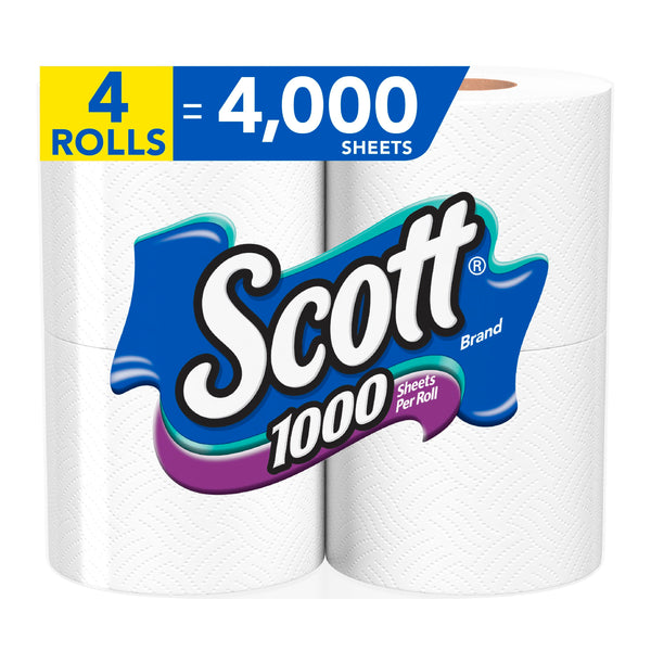 Scott 1000 Sheets Bathroom Tissue - 4 ct