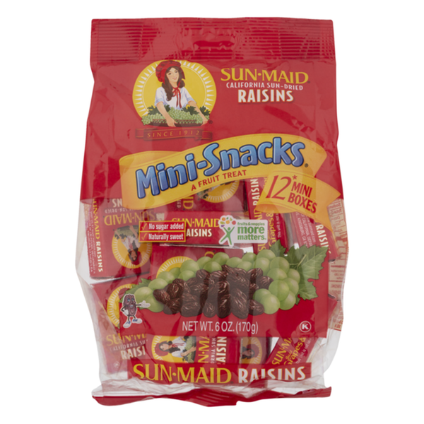 Sun Maid® Mini-Snacks Raisins - 6 oz