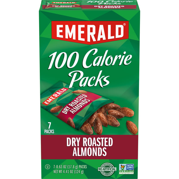 Emerald Cove Dry Roasted 100 Calorie Packs Almonds - 7 x 0.62 oz