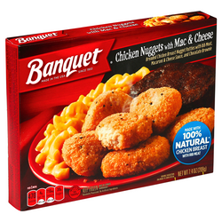 Banquet Chicken Nugget’s With Mac & Cheese