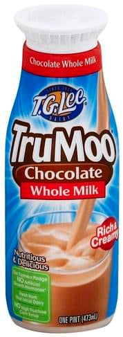 T.G. Lee Tru Moo Chocolate Whole Milk 1 pint