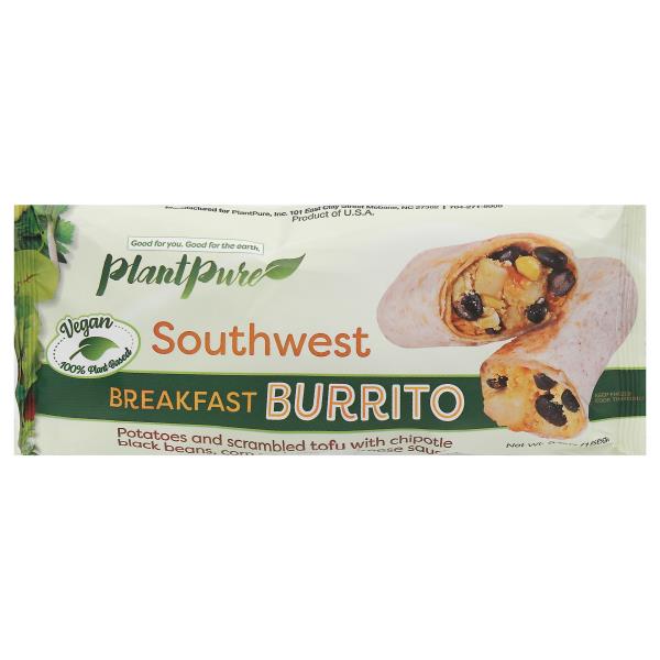 PlantPure Breakfast Burrito, Southwest 5.5 oz (Vegan)