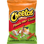 Cheetos Crunchy Cheese Flavored Snacks Flamin' Hot Limon Flavored 3 1/4 oz