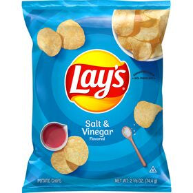 Lay's Potato Chips Salt & Vinegar Flavored 2 5/8 Oz