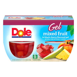 Dole Mixed Fruit in Black Cherry Flavored Gel 4, 4.3 oz cups