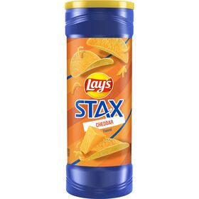 Lay's Stax Potato Crisps Cheddar Flavored 5 1/2 Oz