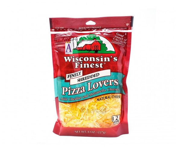 Wisconsin Finest Pizza Lovers finely shredded 8 oz