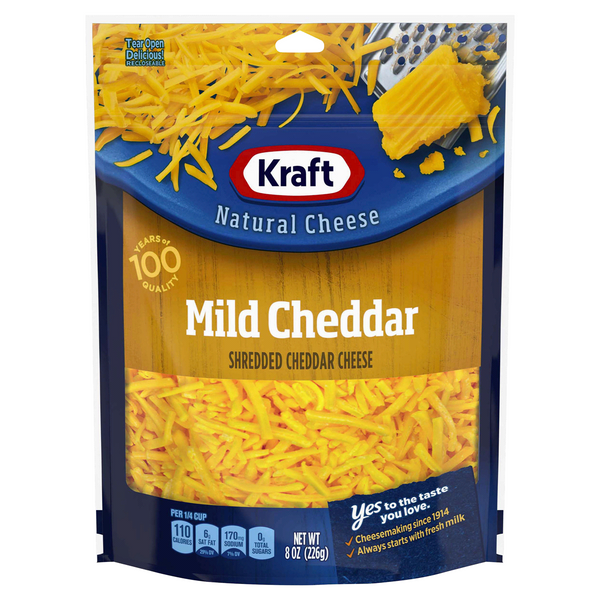 Kraft Natural Shredded Cheddar Cheese (mild)