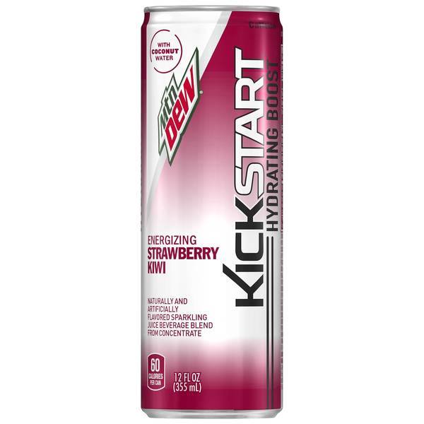 Mtn Dew Kickstart Hydrating Boost Strawberry Kiwi 12 Fl oz