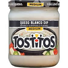 Tostitos Medium Dip Queso Blanco Naturally & Artificially Flavored 15 Oz