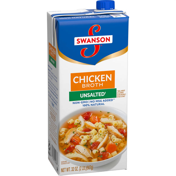 Swanson Chicken Broth Unsalted 32 oz