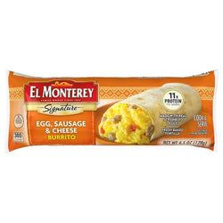 El Monterey Signature Burrito, Egg, Sausage & Cheese 4.5 oz