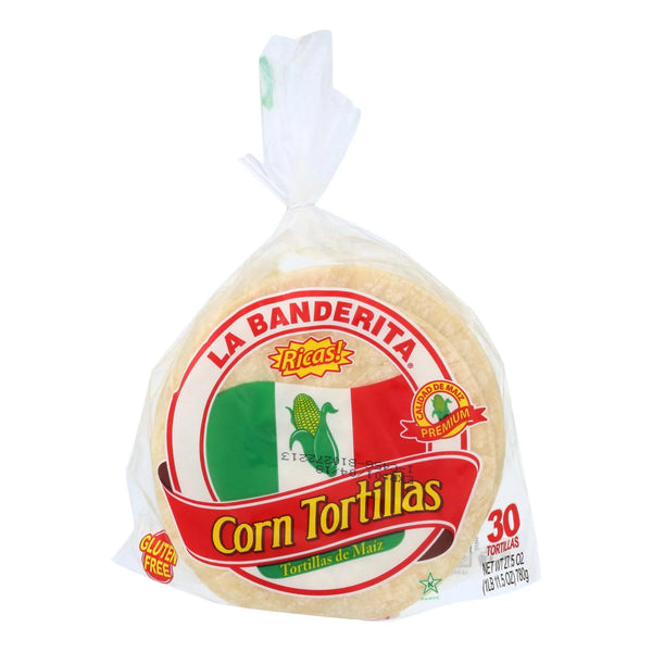 La Bandetta White Corn Tortillas 30 count