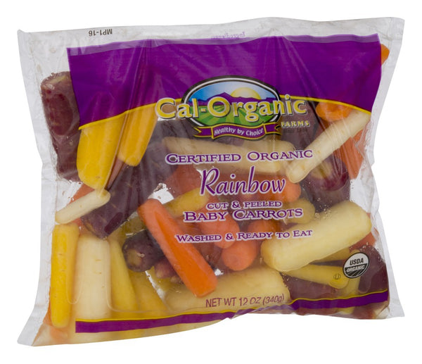 Cal - Organic Rainbow Baby Carrots 12 oz (cut & peeled)